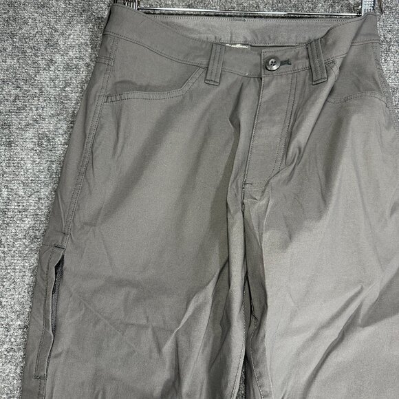 Eddie Bauer Pants Mens 30 Tech Pant Gray Nylon Stretch Pockets Zip Fly Hiking - Picture 2 of 7